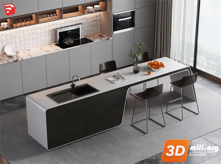 Kitchen island Skp Files